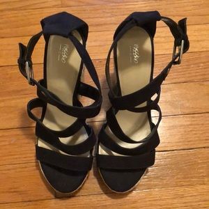 Black Mossimo 5-inch Wedge Heels